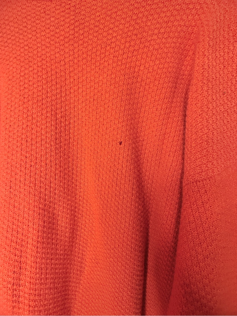 Neiman Marcus Exclusive Made in Scotland Cotton Cashmere Orange Sweater - Picture 3 of 7